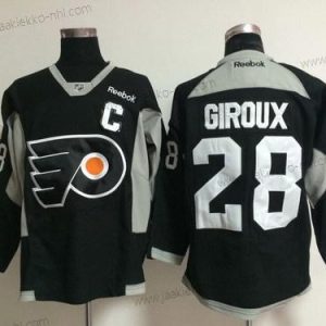 Miesten Philadelphia Flyers #28 Claude Giroux Charcoal 2014 Training Musta Paita