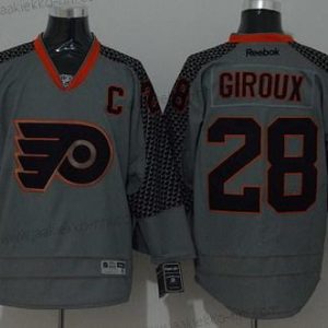 Miesten Philadelphia Flyers #28 Claude Giroux Charcoal Harmaa Paita