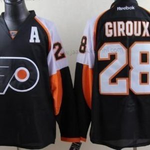 Miesten Philadelphia Flyers #28 Claude Giroux Musta Paita