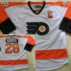 Miesten Philadelphia Flyers #28 Claude Giroux Valkoinen Paita