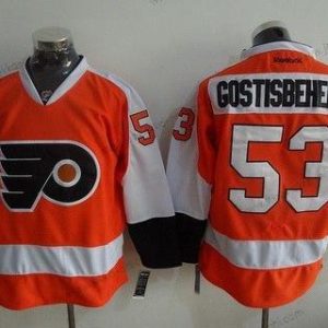 Miesten Philadelphia Flyers #53 Shayne Gostisbehere Philadelphia Flyers Reebok Premier Oranssi Kotiottelupaita Paita