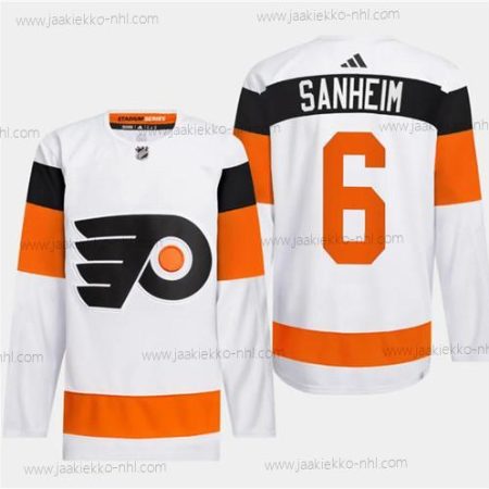 Miesten Philadelphia Flyers #6 Travis Sanheim Valkoinen 2024 Stadium Series Ommeltu Paita