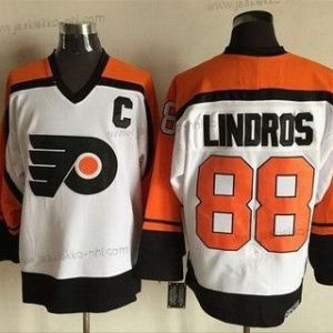 Miesten Philadelphia Flyers #88 Eric Lindros 1997-98 Valkoinen CCM Vintage Paita