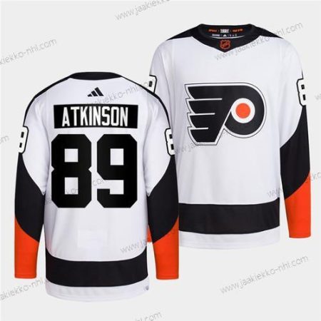 Miesten Philadelphia Flyers #89 Cam Atkinson Valkoinen 2022 Käänteinen Retro Ommeltu Paita