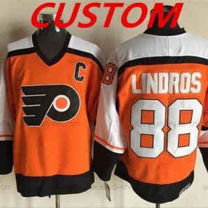 Miesten Philadelphia Flyers Mukautettu Oranssi CCM Retro NHL Jääkiekko Paita