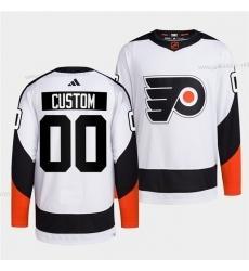 Miesten Philadelphia Flyers Mukautettu Valkoinen 2022 Käänteinen Retro Ommeltu Paita