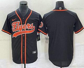 Miesten Philadelphia Flyers Tyhjä Musta Cool Base Ommeltu Baseball Paita