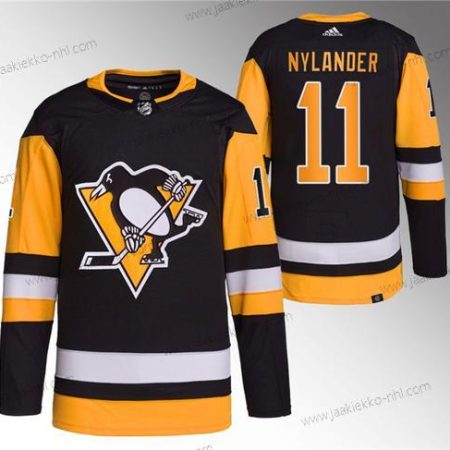 Miesten Pittsburgh Penguins #11 Alex Nylander Musta Ommeltu Paita1