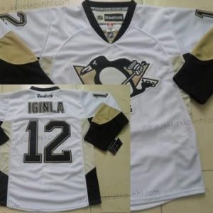 Miesten Pittsburgh Penguins #12 Jarome Iginla Valkoinen Paita