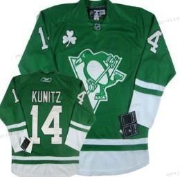 Miesten Pittsburgh Penguins #14 Chris Kunitz St. Patrick’S Day Vihreä Paita