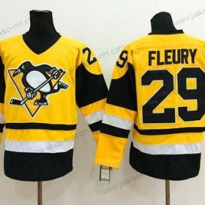 Miesten Pittsburgh Penguins #29 Marc-Andre Fleury Keltainen Retro CCM Paita