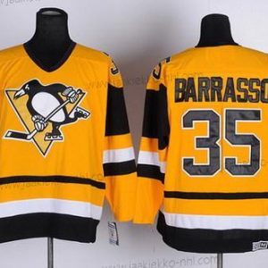 Miesten Pittsburgh Penguins #35 Tom Barrasso Keltainen Retro CCM Paita