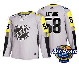 Miesten Pittsburgh Penguins #58 Kris Letang Harmaa 2018 NHL All-Star Ommeltu Jääkiekko Paita