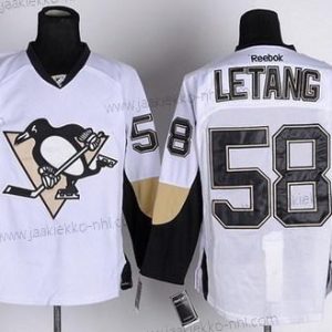 Miesten Pittsburgh Penguins #58 Kris Letang Valkoinen Paita