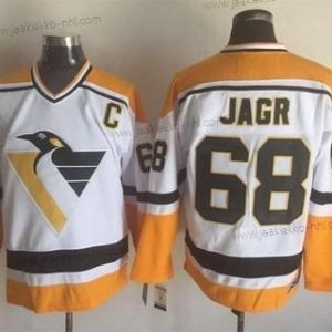 Miesten Pittsburgh Penguins #68 Jaromir Jagr Valkoinen CCM Vintage Paita