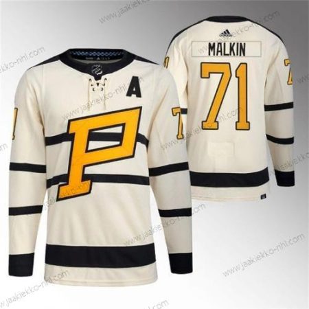 Miesten Pittsburgh Penguins #71 Evgeni Malkin Kerma 2023 Talvi Klassinen Ommeltu Paita