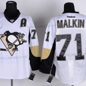 Miesten Pittsburgh Penguins #71 Evgeni Malkin Valkoinen Paita