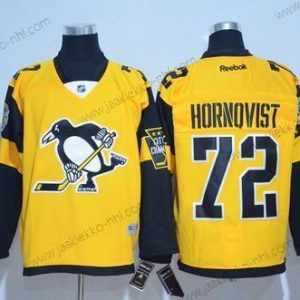 Miesten Pittsburgh Penguins #72 Patric Hornqvist Keltainen 2017 Stadium Series Ommeltu NHL Reebok Jääkiekko Paita