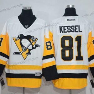 Miesten Pittsburgh Penguins #81 Phil Kessel Valkoinen New Kolmas paita Ommeltu NHL Paita