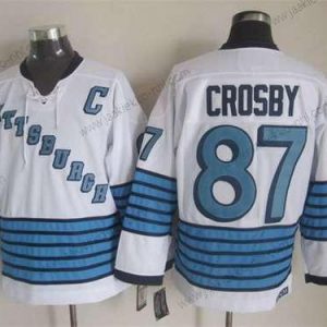 Miesten Pittsburgh Penguins #87 Sidney Crosby 1967-68 Valkoinen CCM Vintage Paita