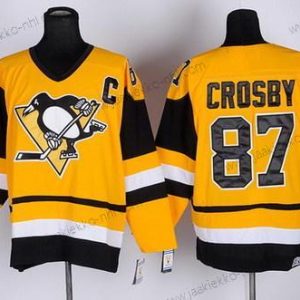 Miesten Pittsburgh Penguins #87 Sidney Crosby Keltainen Retro CCM Paita