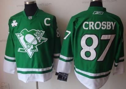 Miesten Pittsburgh Penguins #87 Sidney Crosby St. Patrick’S Day Vihreä Paita