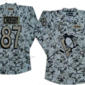 Miesten Pittsburgh Penguins #87 Sidney Crosby Valkoinen Maastokuvio Paita