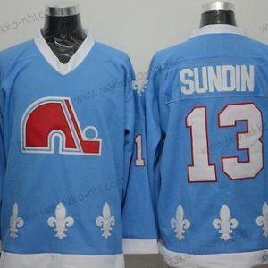 Miesten Quebec Nordiques #13 Mats Sundin Sininen CCM Vintage Paita