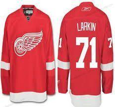 Miesten Reebok Detroit Red Wings #71 Dylan Larkin Premier Kotiottelupaita Punainen Paita