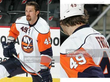 Miesten Reebok New York Islanders #49 Mitch Fritz Valkoinen Paita