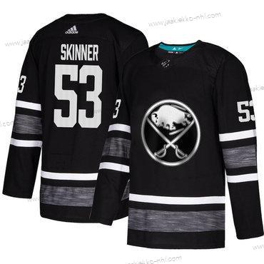 Miesten Sabres #53 Jeff Skinner Musta Aito 2019 All-Star Ommeltu Jääkiekko Paita