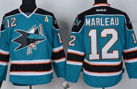 Miesten San Jose Sharks #12 Patrick Marleau Sininen Paita