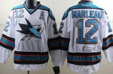 Miesten San Jose Sharks #12 Patrick Marleau Valkoinen Paita