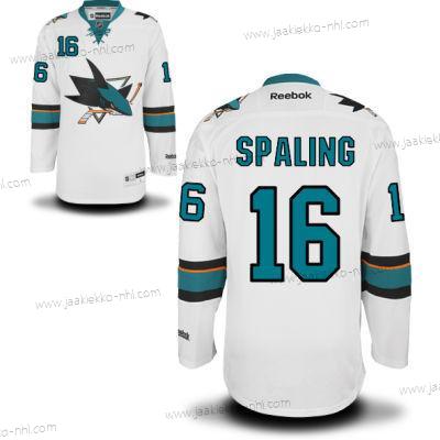 Miesten San Jose Sharks #16 Nick Spaling Valkoinen Kolmas paita Jääkiekko Paita