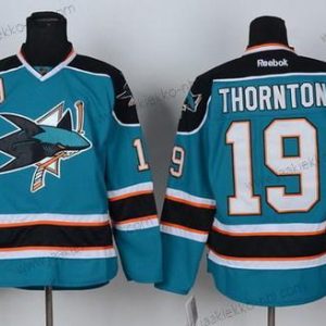 Miesten San Jose Sharks #19 Joe Thornton Sininen Paita