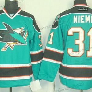 Miesten San Jose Sharks #31 Antti Niemi Sininen Paita