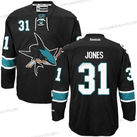 Miesten San Jose Sharks #31 Martin Jones Musta Premier Vaihtopaita Paita