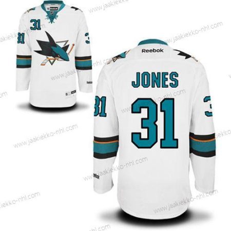 Miesten San Jose Sharks #31 Martin Jones Valkoinen Premier Kolmas paita Paita