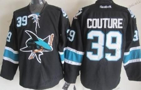 Miesten San Jose Sharks #39 Logan Couture Musta Vieraspaita Paita