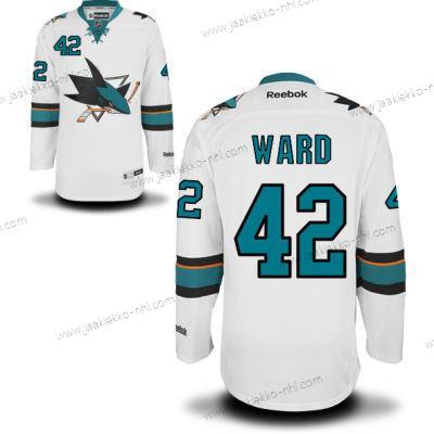 Miesten San Jose Sharks #42 Joel Ward Valkoinen Kolmas paita Jääkiekko Paita