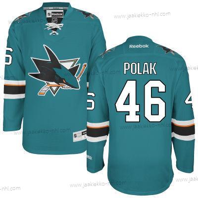 Miesten San Jose Sharks #46 Roman Polak Sinivihreä Kotiottelupaita Paita