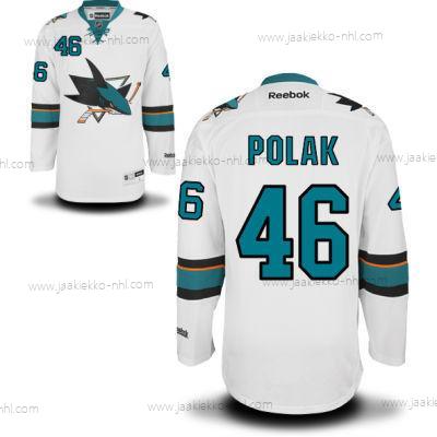 Miesten San Jose Sharks #46 Roman Polak Valkoinen Kolmas paita Jääkiekko Paita