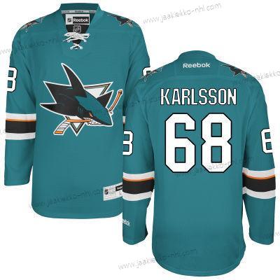 Miesten San Jose Sharks #68 Melker Karlsson Sinivihreä Kotiottelupaita Paita