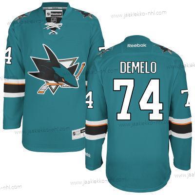 Miesten San Jose Sharks #74 Dylan Demelo Sinivihreä Kotiottelupaita Paita