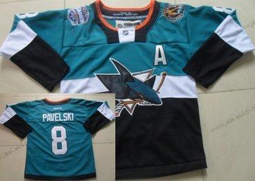 Miesten San Jose Sharks #8 Joe Pavelski 2015 Stadium Series Sininen #2 Musta Paita