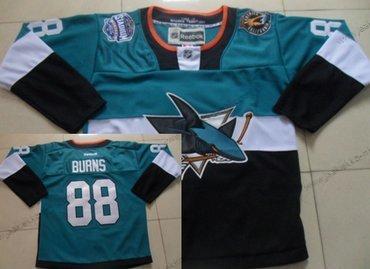 Miesten San Jose Sharks #88 Brent Burns 2015 Stadium Series Sininen #2 Musta Paita