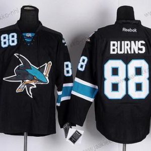 Miesten San Jose Sharks #88 Brent Burns Musta Vieraspaita Paita