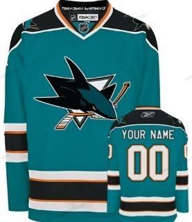 Miesten San Jose Sharks Mukautettu Sininen Paita