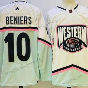 Miesten Seattle Kraken #10 Matty Beniers 2023 Valkoinen All-Star Game Ommeltu Paita