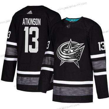 Miesten Sininen Jackets #13 Cam Atkinson Musta Aito 2019 All-Star Ommeltu Jääkiekko Paita